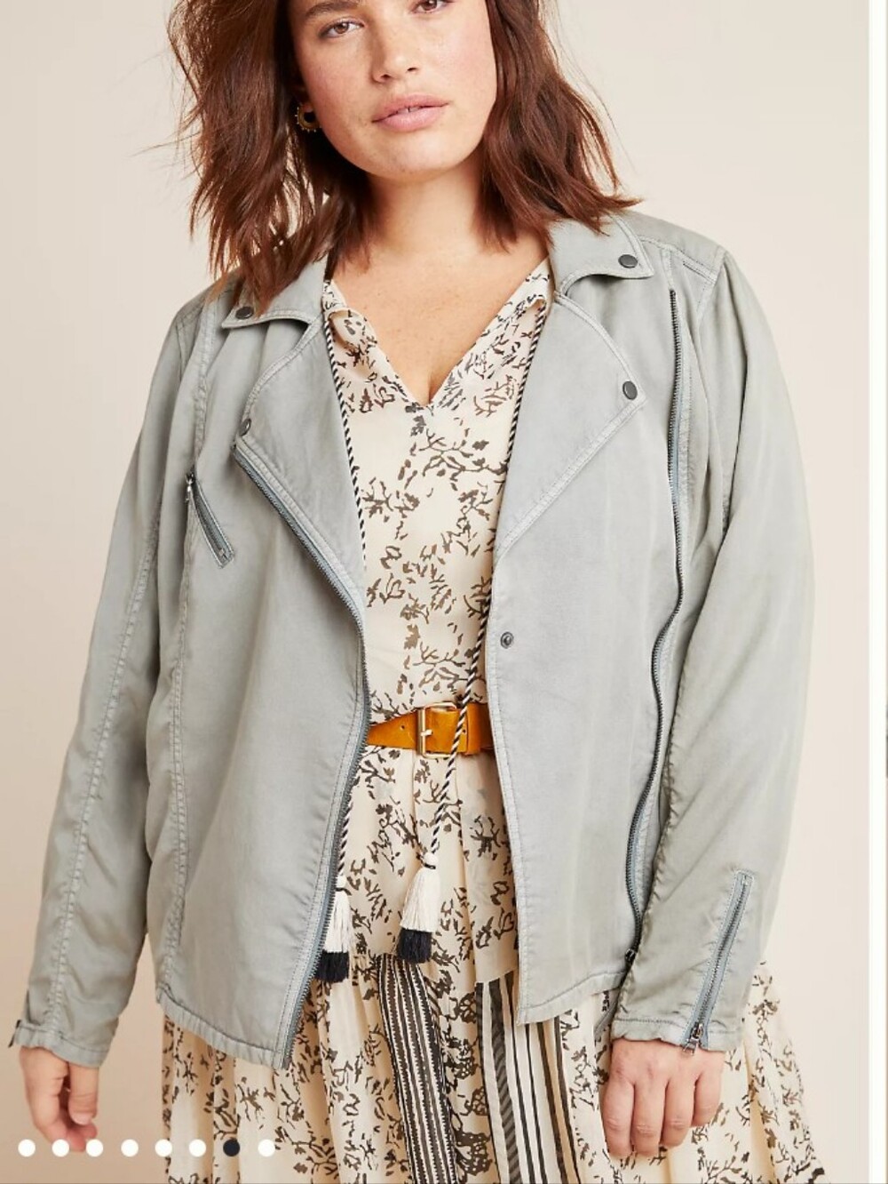 Anthropologie Marrakech Ronika Draped Moto Jacket